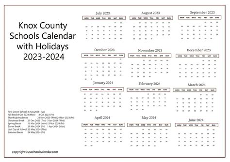 when does knox county schools start|knox county school schedule 2023 2024.